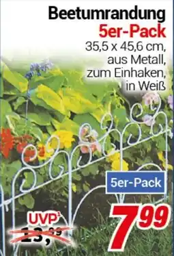 CENTERSHOP Beetumrandung 5er-Pack Angebot