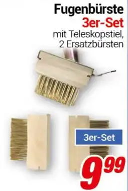 CENTERSHOP Fugenbürste 3er-Set Angebot