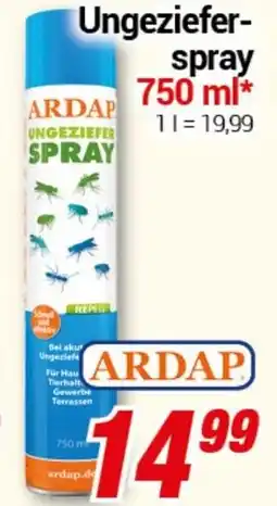 CENTERSHOP ARDAP Ungeziefer-spray Angebot