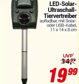 CENTERSHOP LED-Solar- Ultraschall- Tiervertreiber Angebot