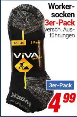 CENTERSHOP VIVA Worker- socken 3er-Pack Angebot