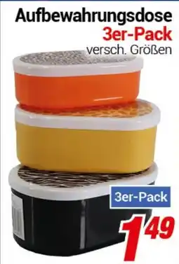 CENTERSHOP Aufbewahrungsdose 3er-Pack Angebot