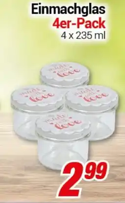 CENTERSHOP Einmachglas 4er-Pack Angebot