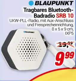 CENTERSHOP BLAUPUNKT Tragbares Bluetooth- Badradio SRB 10 Angebot