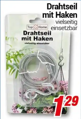 CENTERSHOP Top Home Drahtseil mit Haken Angebot