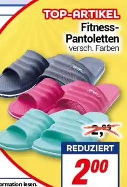 CENTERSHOP Fitness- Pantoletten Angebot