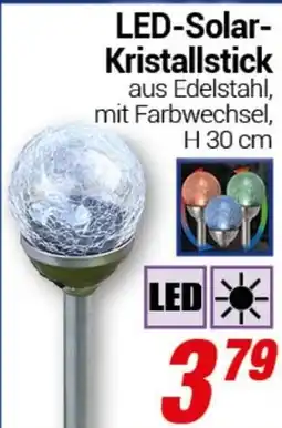 CENTERSHOP LED-Solar- Kristallstick Angebot