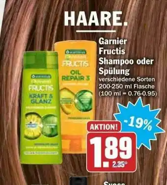 dodenhof Garnier Fructis Shampoo Oder Spülung Angebot