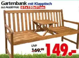 Wreesmann Gartenbank mit Klapptisch Angebot