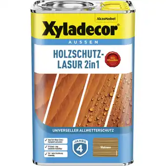 toom Baumarkt Xyladecor 2in1 Holzschutzlasur walnussfarben 4 l Angebot