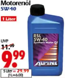 Wreesmann ALPINE Motorenöl 5W-40 Angebot