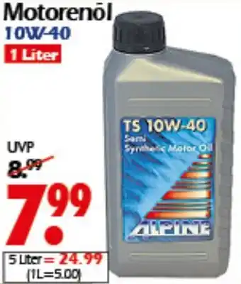 Wreesmann ALPINE Motorenōl 10W-40 Angebot