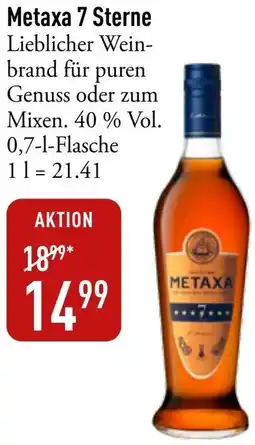 Galeria Markthalle Metaxa 7 Sterne Angebot
