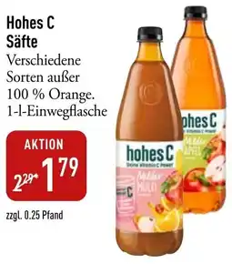 Galeria Markthalle Hohes C Säfte Angebot