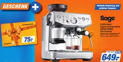 K+B Expert Sage Siebträger Espressomaschine SES876BSS the Barista Express Impress Angebot