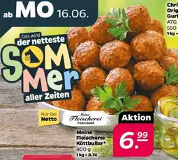 NETTO Meine Fleischerei Köttbullar Angebot