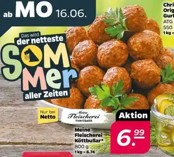 NETTO Meine Fleischerei Köttbullar Angebot