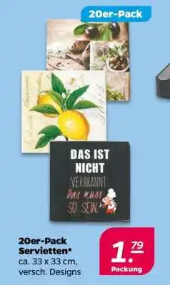NETTO 20er-Pack Servietten Angebot