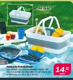 NETTO Faltbarer Picknickkorb Angebot