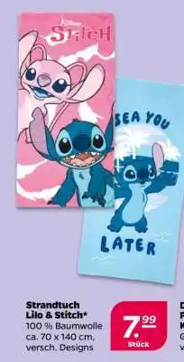 NETTO Strandtuch Lilo & Stitch Angebot