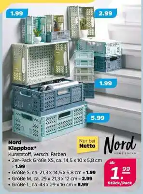 NETTO Nord Klappbox Angebot