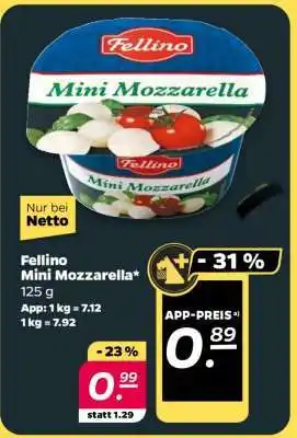 NETTO Fellino Mini Mozzarella Angebot