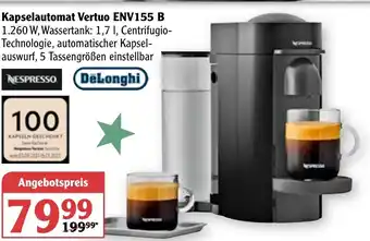 Globus Kapselautomat Vertuo Env155 B Angebot