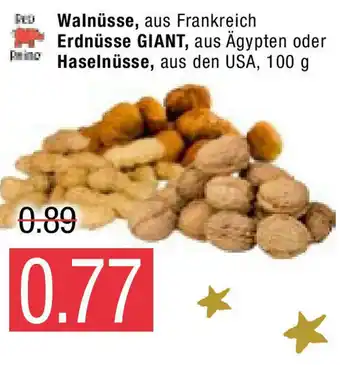 Marktkauf Walnüsse, Erdnüsse Giant oder Haselnüsse 100g Angebot