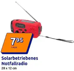 Action Solarbetriebenes Notfallradio Angebot
