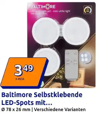 Action Baltimore Selbstklebende LED-Spots mit... Angebot
