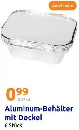 Action Aluminum-Behälter mit Deckel Angebot