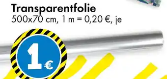 TEDi Transparentfolie Angebot