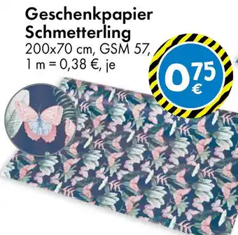 TEDi Geschenkpapier Schmetterling Angebot