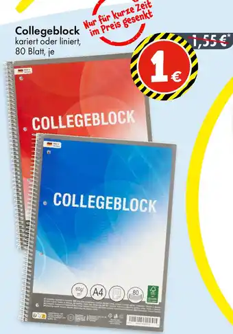 TEDi Collegeblock Angebot