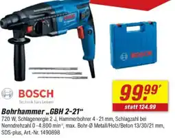 toom Baumarkt BOSCH Bohrhammer "GBH 2-21" Angebot