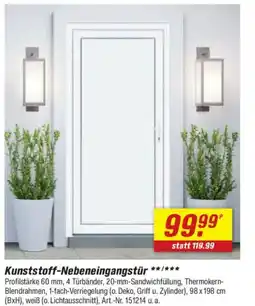 toom Baumarkt Kunststoff-Nebeneingangstür Angebot