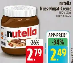 Edeka nutella Nuss-Nugat-Creme Angebot