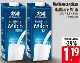 Edeka Weihenstephan Haltbare Milch Angebot