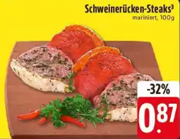 Edeka Schweinerücken-Steaks Angebot