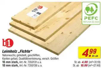 toom Baumarkt b1 Leimholz ,,Fichte" Angebot