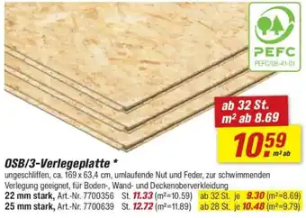 toom Baumarkt OSB/3-Verlegeplatte Angebot