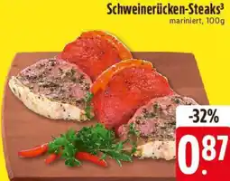E-Center Schweinerücken-Steaks Angebot