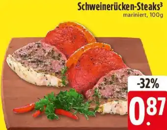 E-Center Schweinerücken-Steaks Angebot