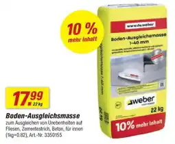 toom Baumarkt weber Boden-Ausgleichsmasse Angebot