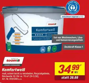 toom Baumarkt toom Komfortweiß Angebot
