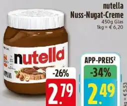 E-Center nutella Nuss-Nugat-Creme Angebot
