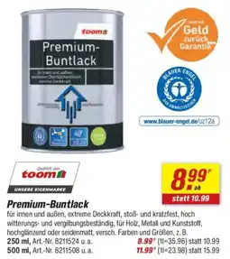 toom Baumarkt toom Premium-Buntlack Angebot