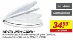 toom Baumarkt WC-Sitz ,,WOW"/,,White" Angebot