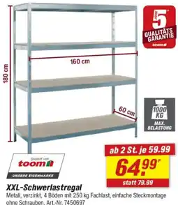 toom Baumarkt XXL-Schwerlastregal Angebot