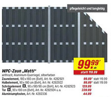 toom Baumarkt WPC-Zaun ,,Matti" Angebot